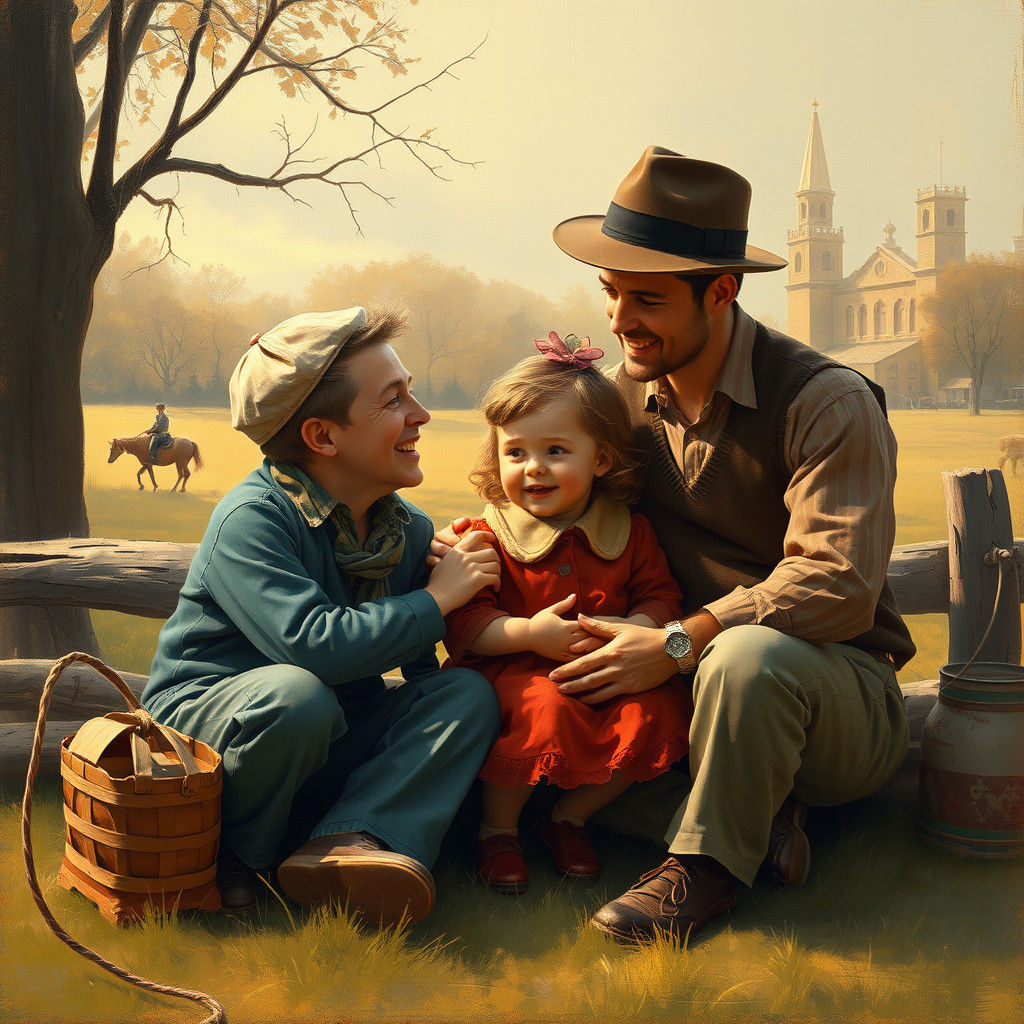 Warm and Fuzzy Rural Americana Scene