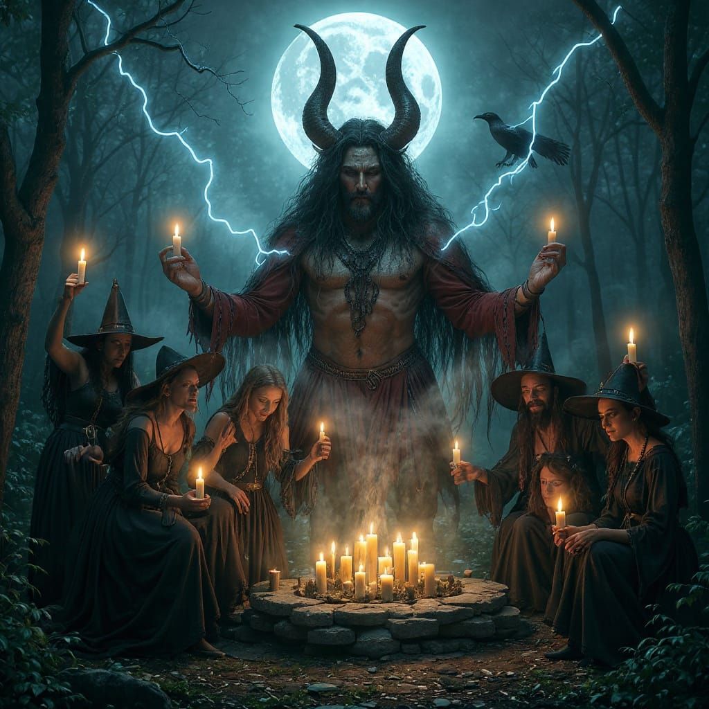 Pan Deity Materializes in Spooky Samhain Ritual