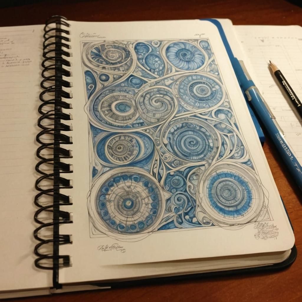 Intricate Curves: A Neurographic Therapy Sketch