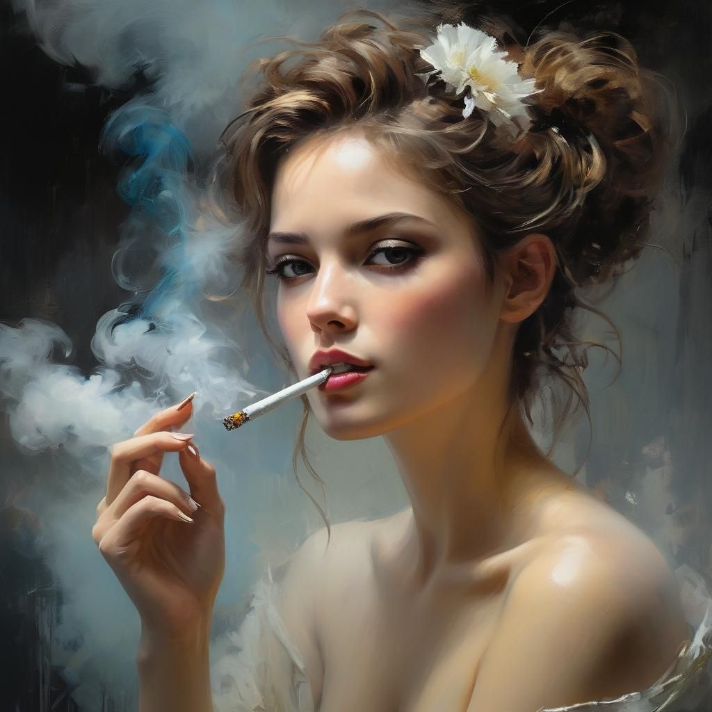 Smoking beauty
