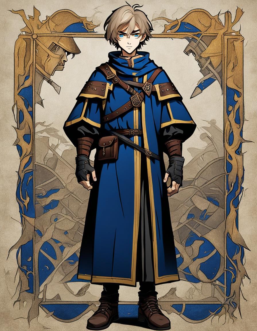 Medieval Adventurer: Portrait of an 18-Year-Old Boy