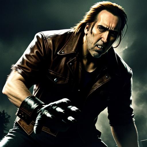 Intense Werewolf Battle: An AI Interpretation