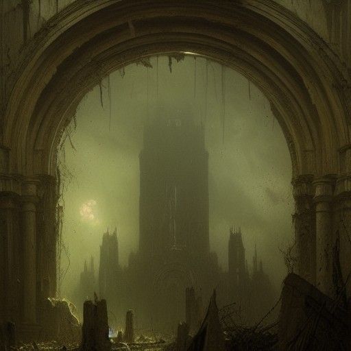 Horrific Ruins in the Style of Gustave Doré