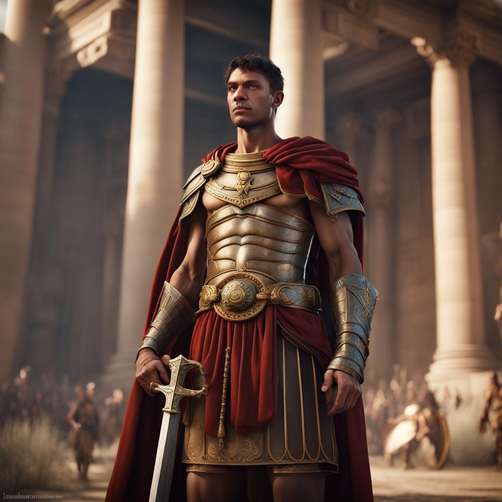A fantasy Roman soldier