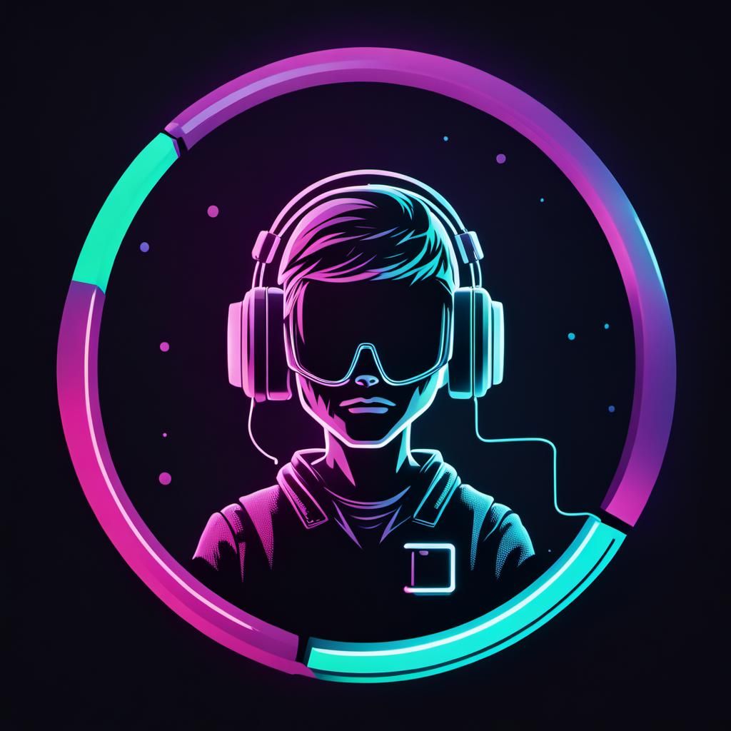 Minimalist Tech Support Logo in Realistic Style