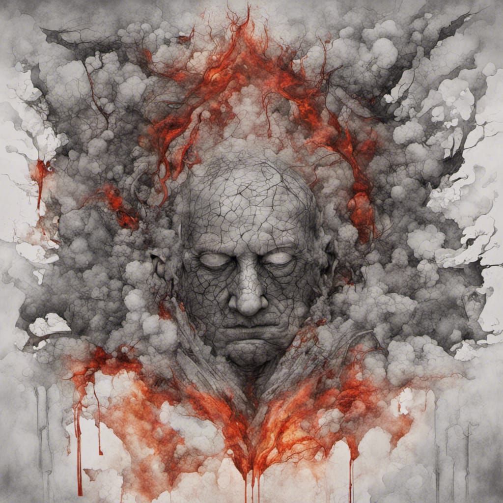 Abstract Image of Obliterated Consciousness