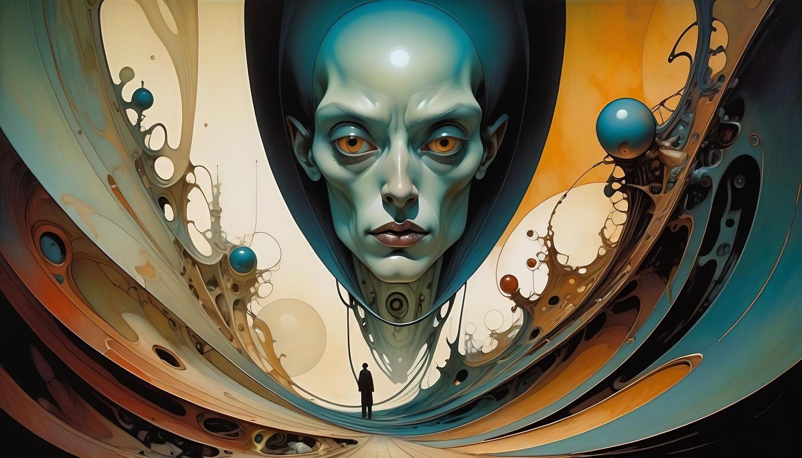 Surreal Abstract Portrait in Visionary Style