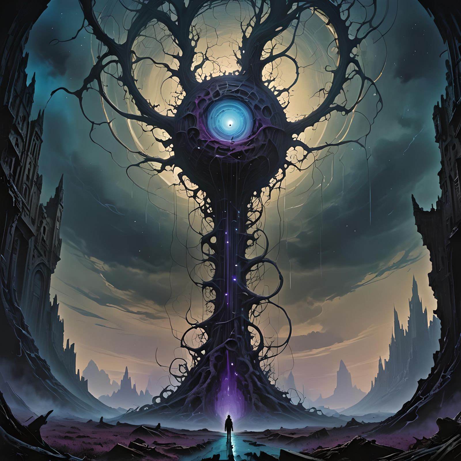 Eon Appears in Infinite Labyrinth: Matte Painting