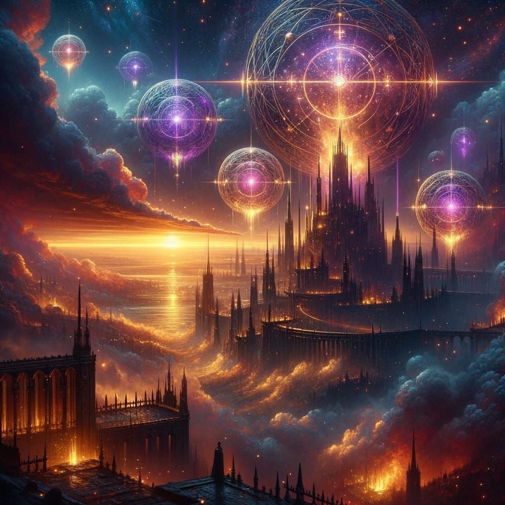 Nuremberg Celestial Phenomenon: Metal Orbs in Dramatic Sky