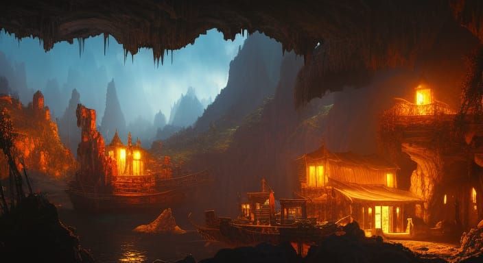 Pirate cave hideout