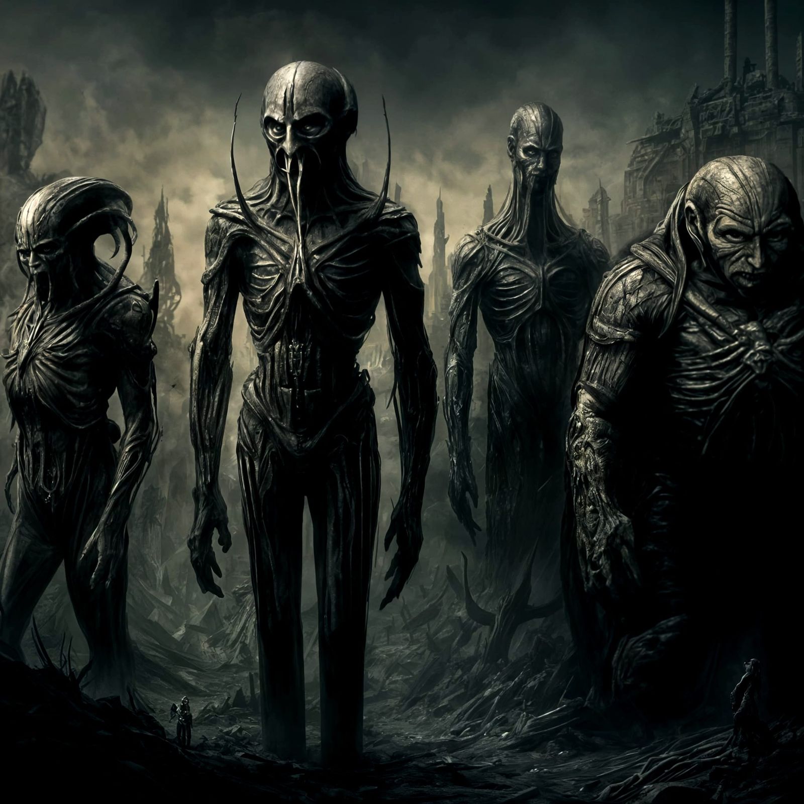 Post-Apocalyptic Wonderland of Gigeresque Villains in 8K