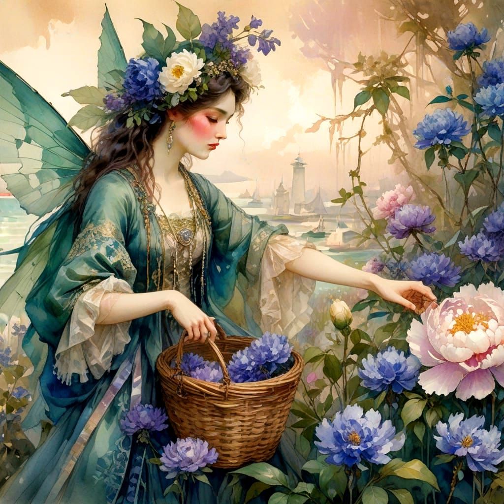 choosing flowers ___ image #1
