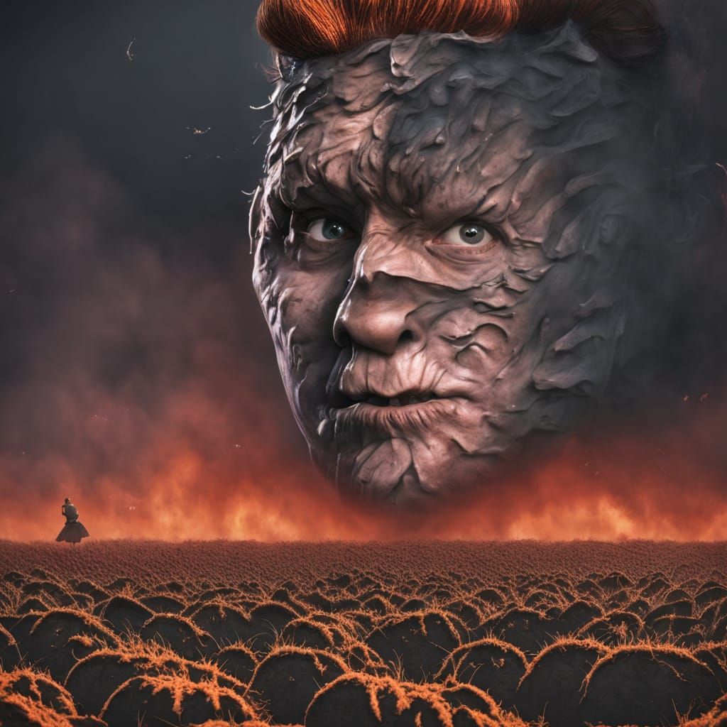 Face the Fear: AI Generates an Abstract Image