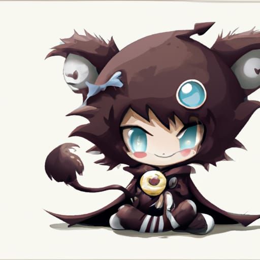 Chococat in Anime Style