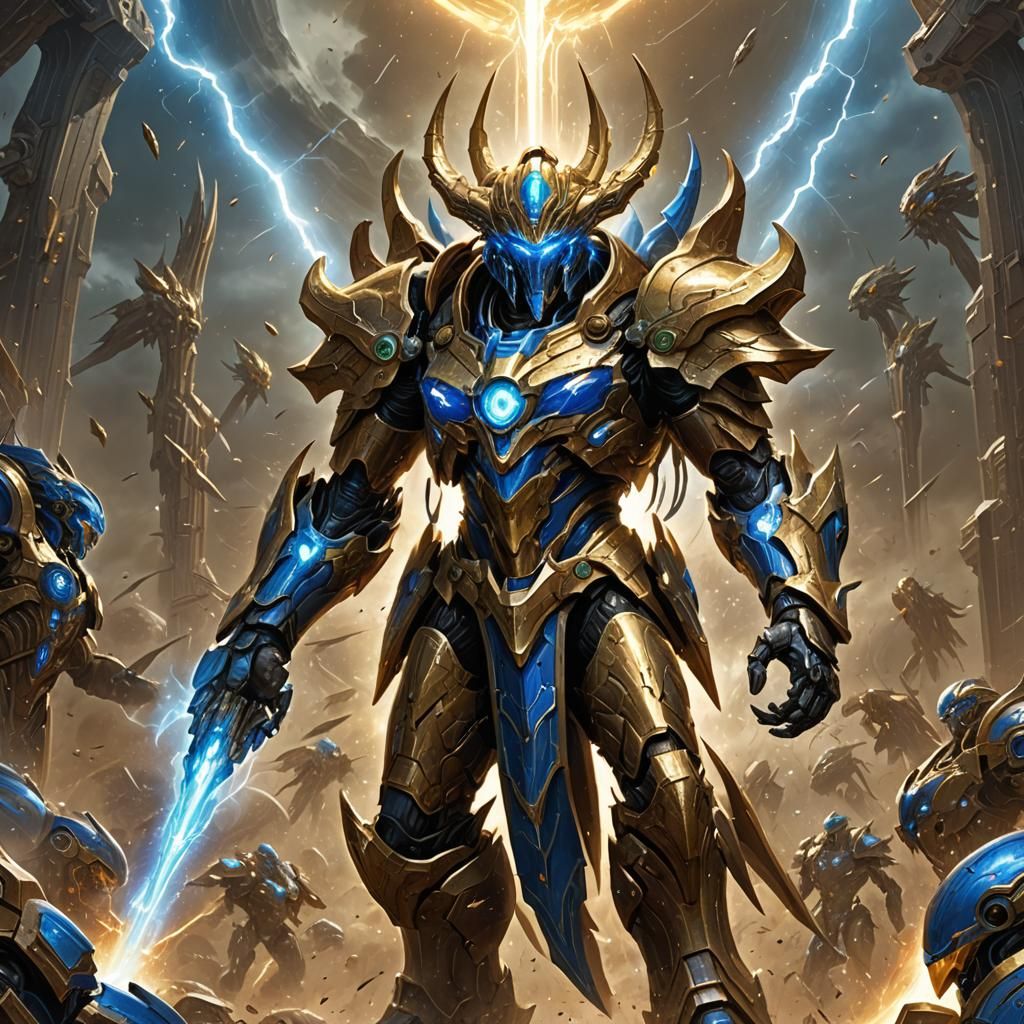 Protoss Archon Displays Overwhelming Power in Dark Fantasy