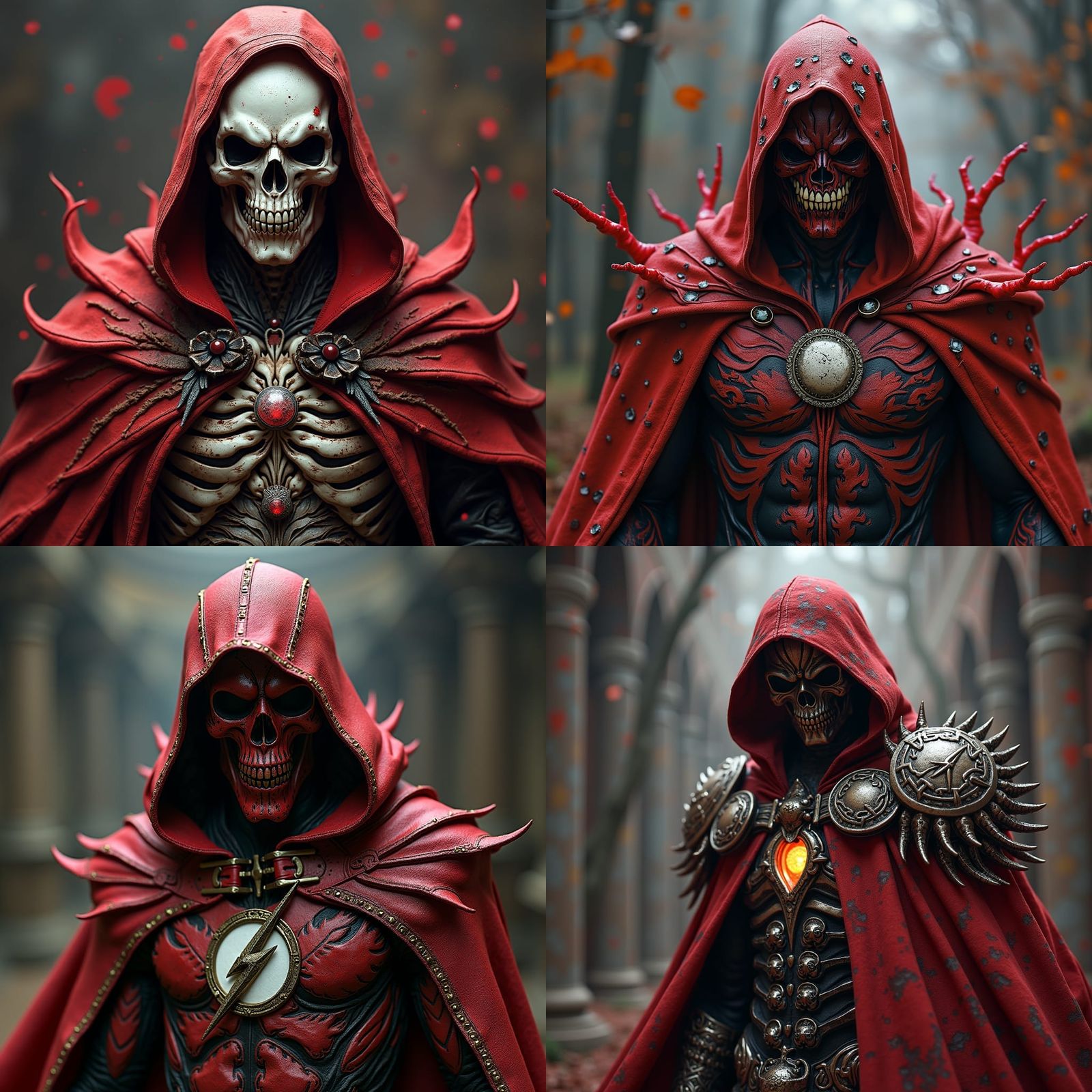 Spawn-Inspired Illustration with Intricate Skull Detail