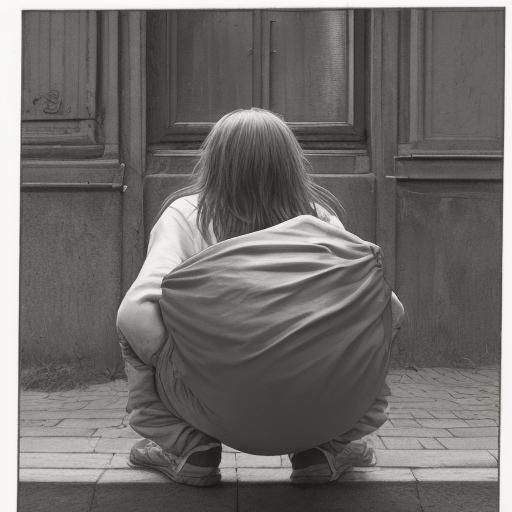 AI Generated Image of a Bum