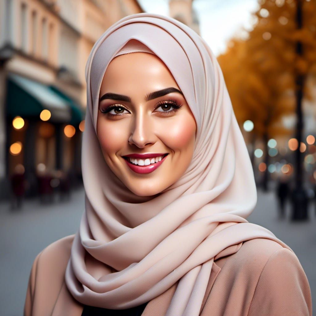 Portrait of Woman in Hijab