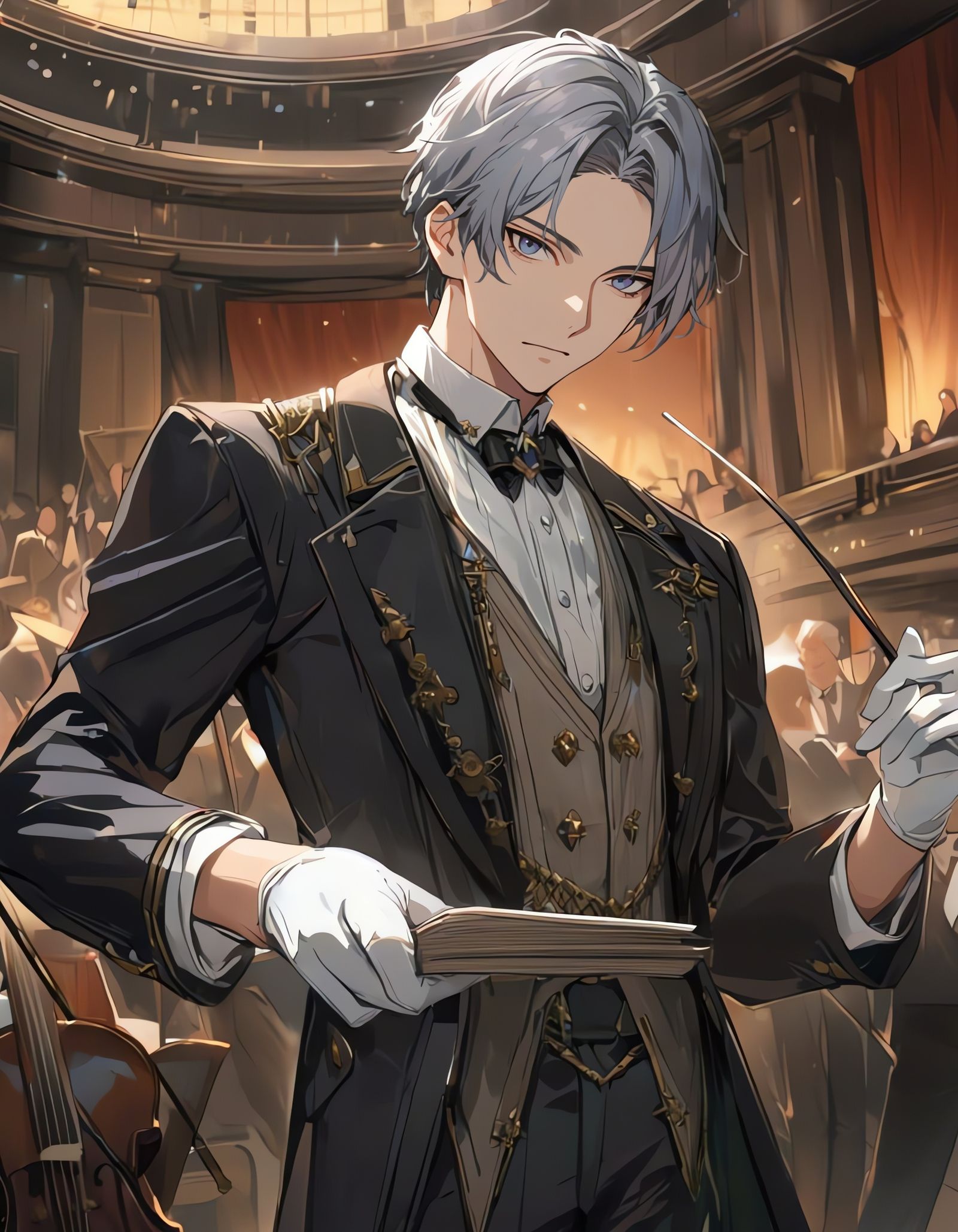 Ethereal Maestro Conducts an Enigmatic Orchestra