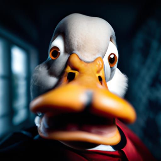 Donald Duck Portrait in Photorealistic Style