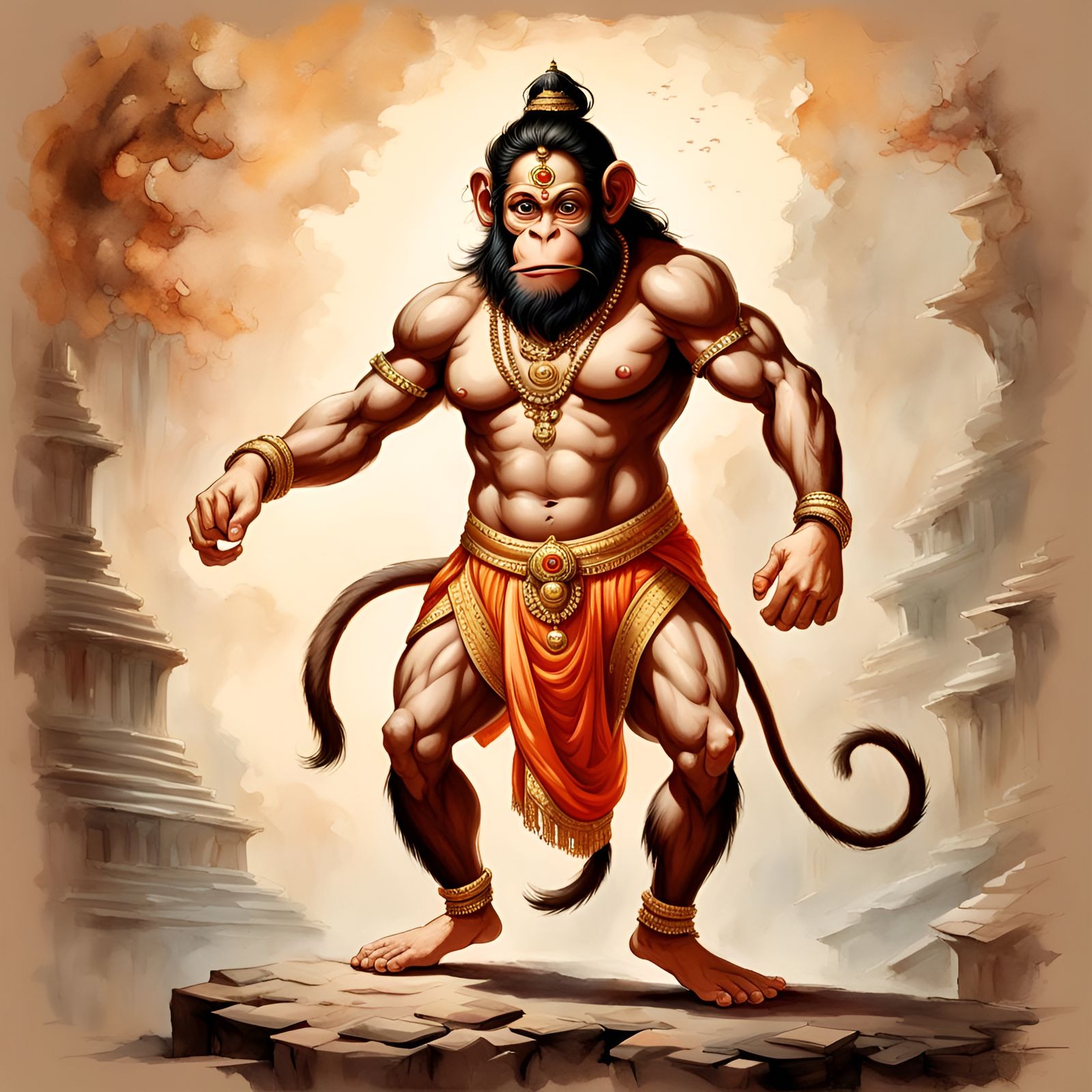 Hanuman Reveals Shree Ram in Chest