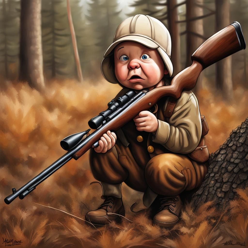Hyperrealistic Elmer Fudd Hunting