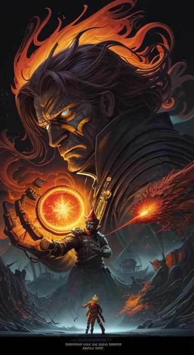 Phoenix Mechanic: Comic Book Superhero Portrait