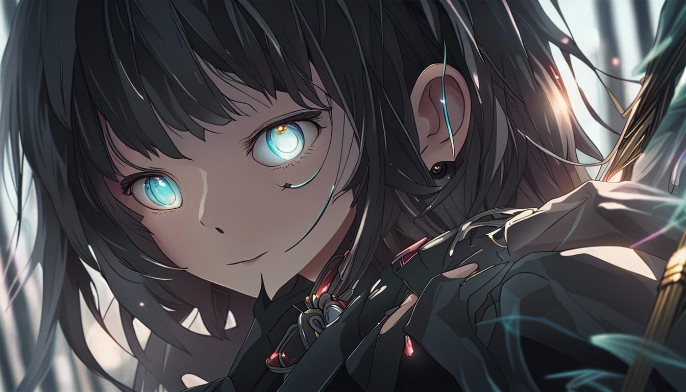 Girl with Magic Eyes: An Enchanting Gaze