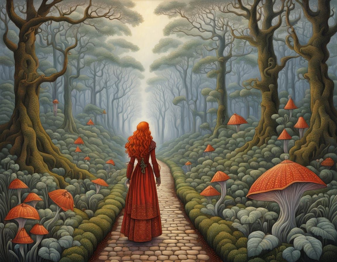 Ethereal Medieval Maiden Embarks on Mystical Journey