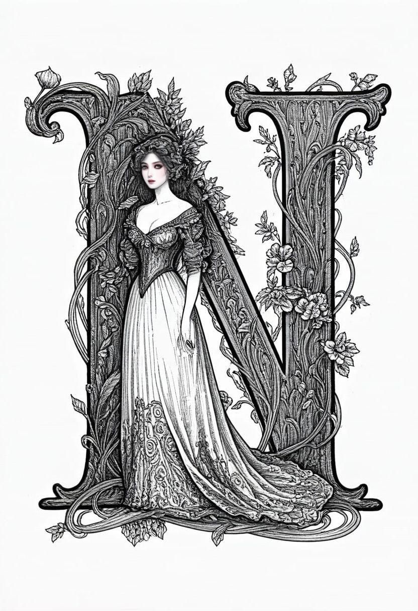 Gothic Letter “N”