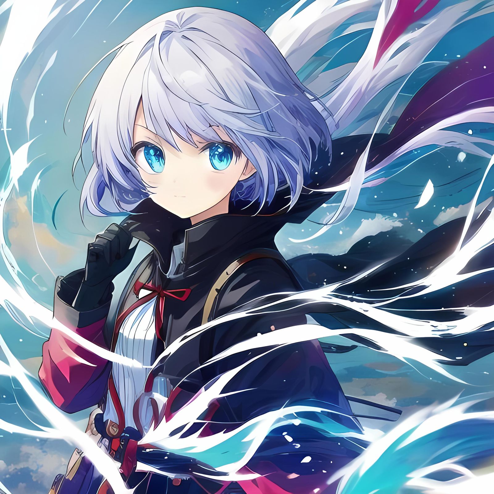 Stylized Anime Girl Illustration