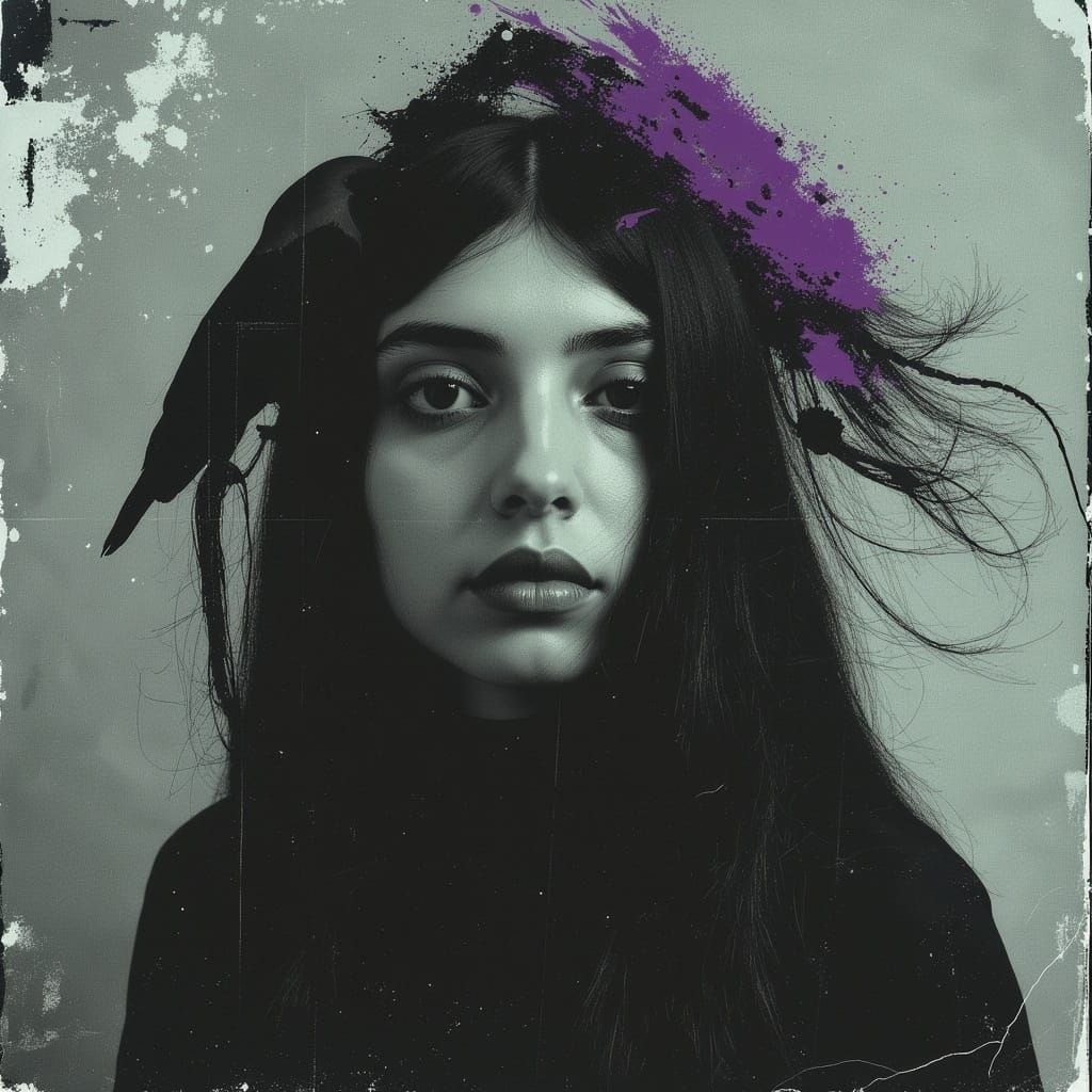 Bland Woman in Psygoth Braids, Dystopian Fashion