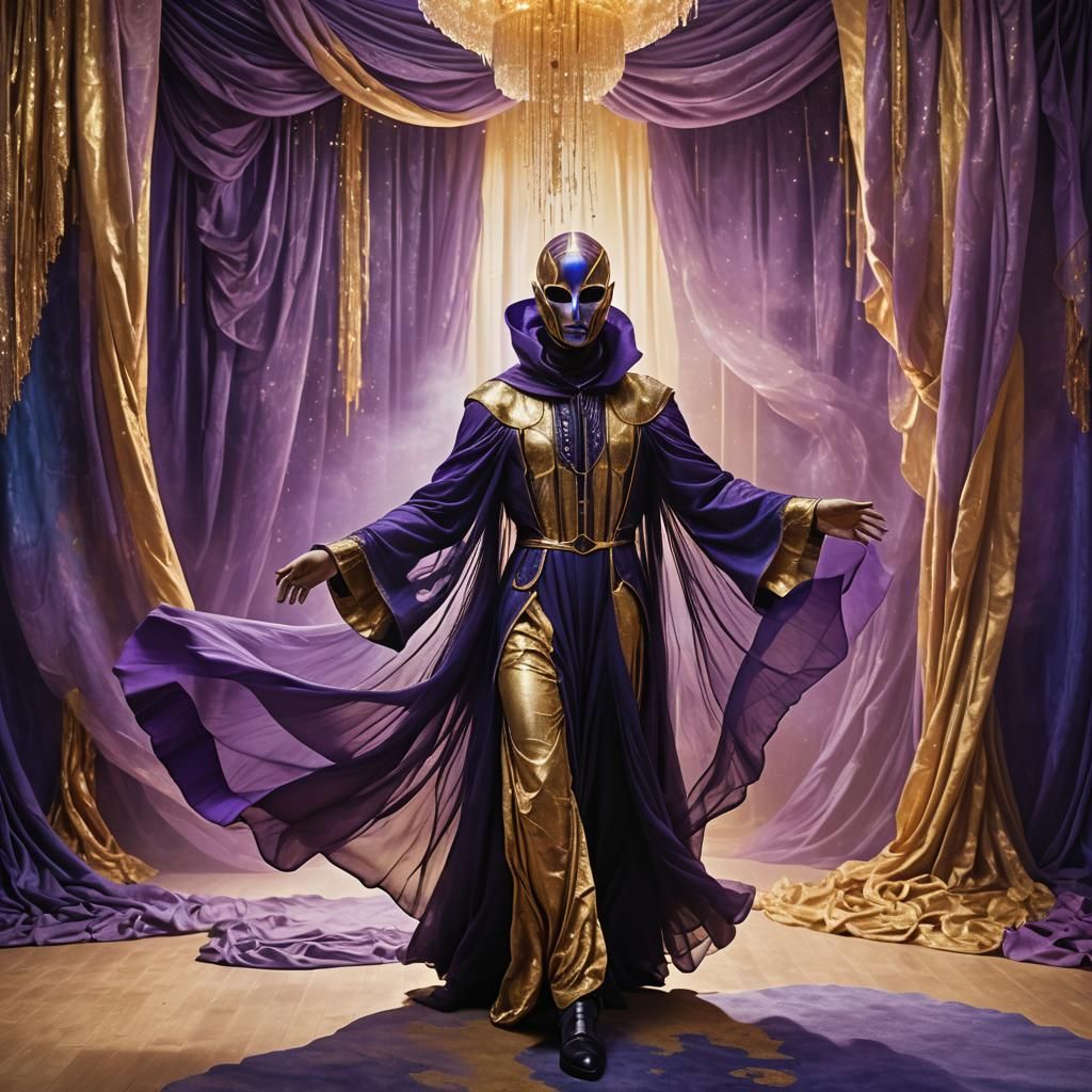 Mystical Being in Futuristic Surreal Dreamscape