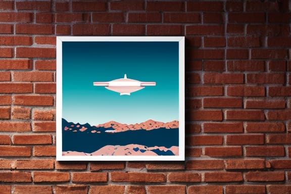 Cartoon Goose in Space Helmet, Wes Anderson Style