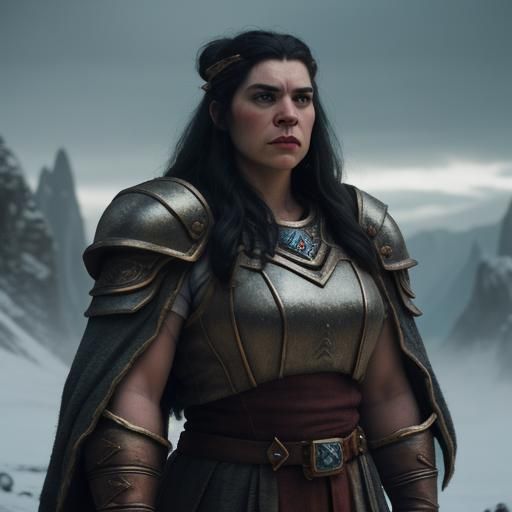 Cinematic Portrait of a Dwarven Princess