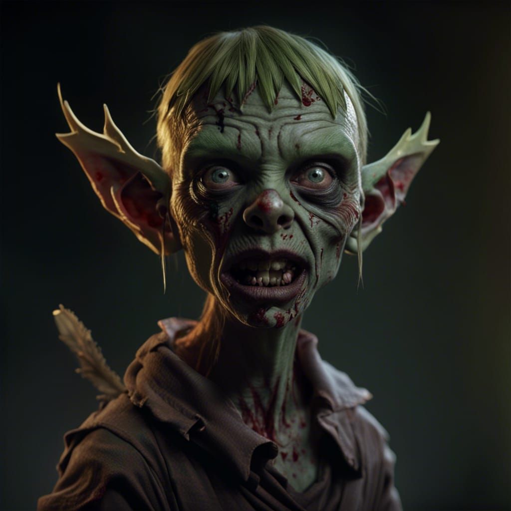 Elfo as a Zombie in Live Action