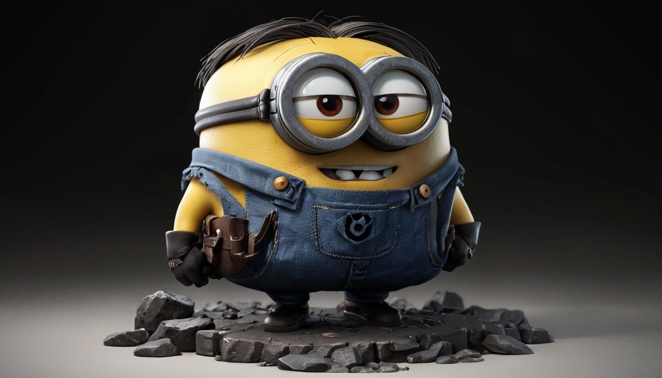 Detailed Chibi Minion in Rembrandt Lighting