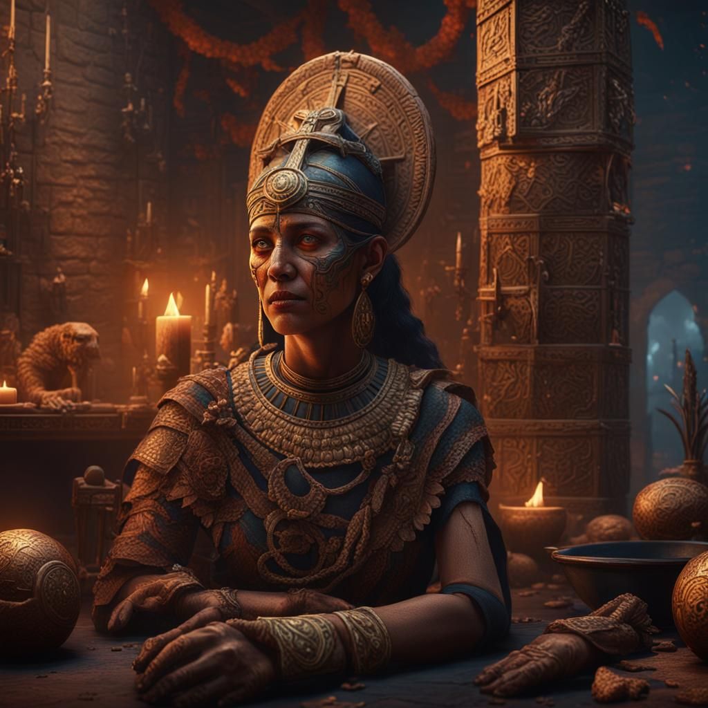 Sumerian Woman: Detailed Matte Painting in Unreal Engine