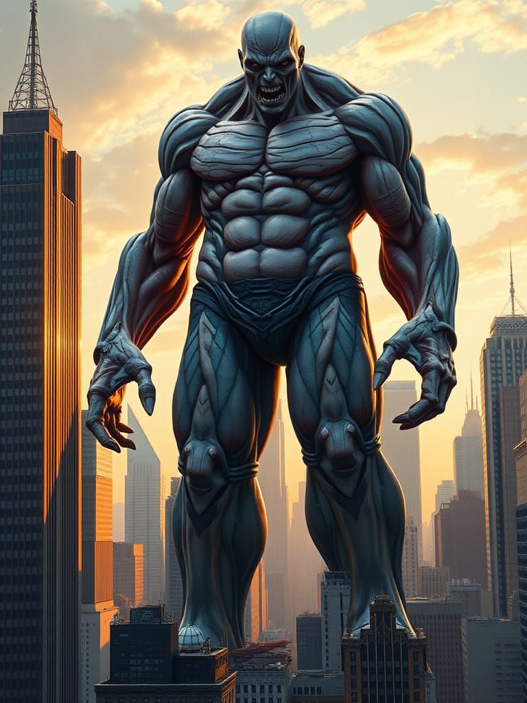 Colossal Titan Action Figure Towers Over New York City