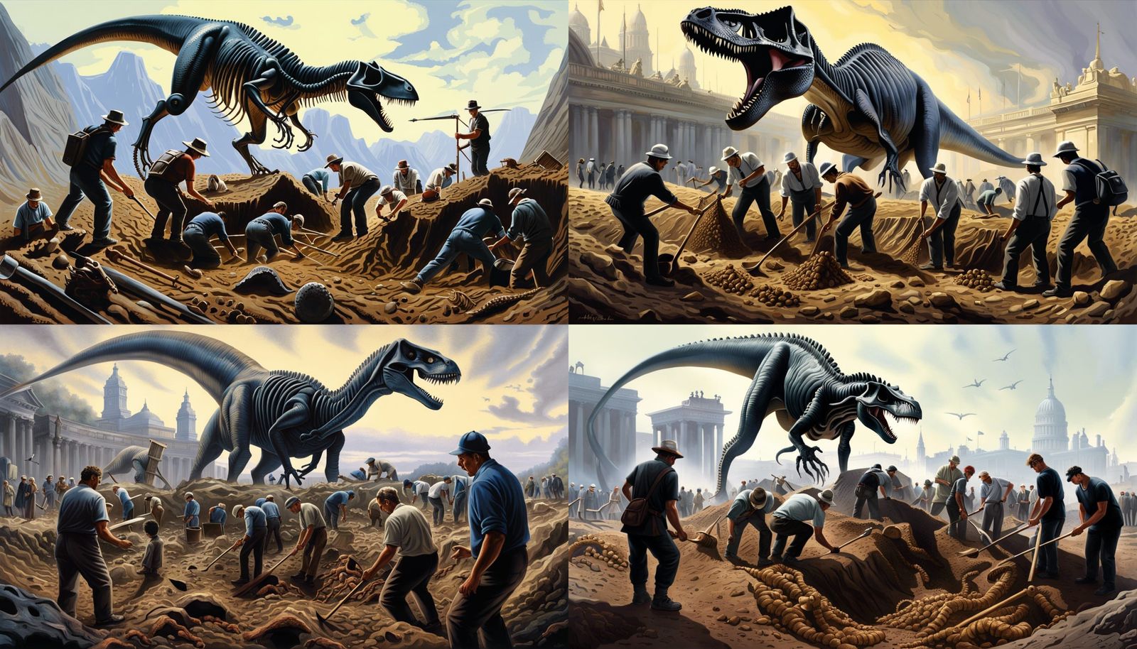 Dinosaur Skeletons Rise at Archaeological Dig Site