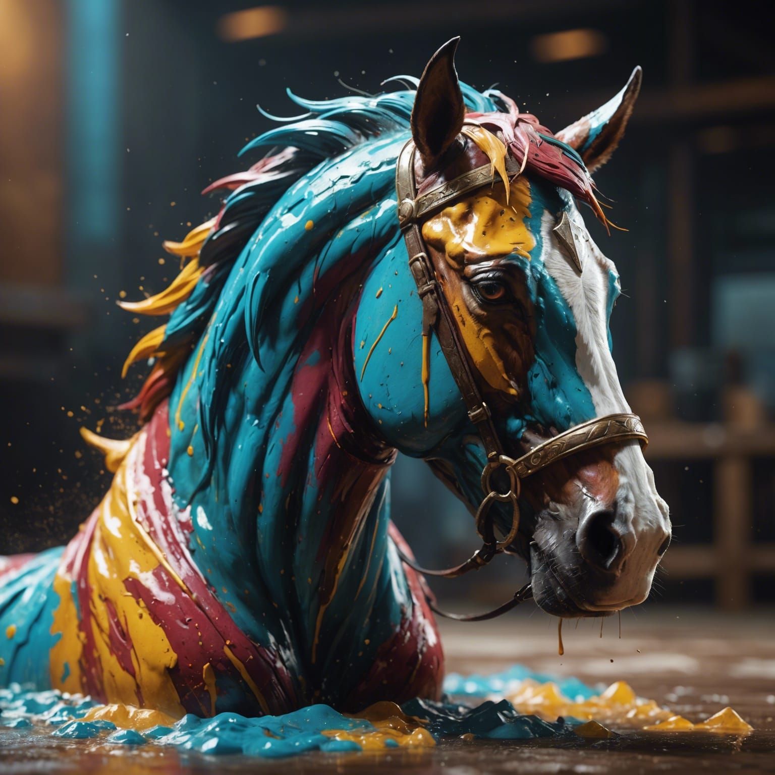 Detailed Hyperrealistic Stable Core Concept Art