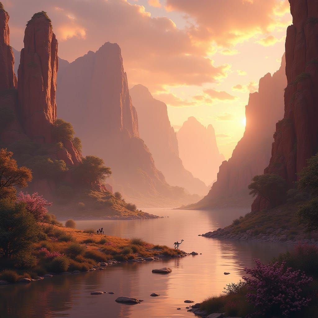 Surreal Vision Board in Mocha Mousse Hues, Inspired by Fanta...