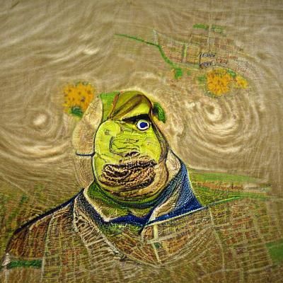 Friendly Green Ogre Portrait