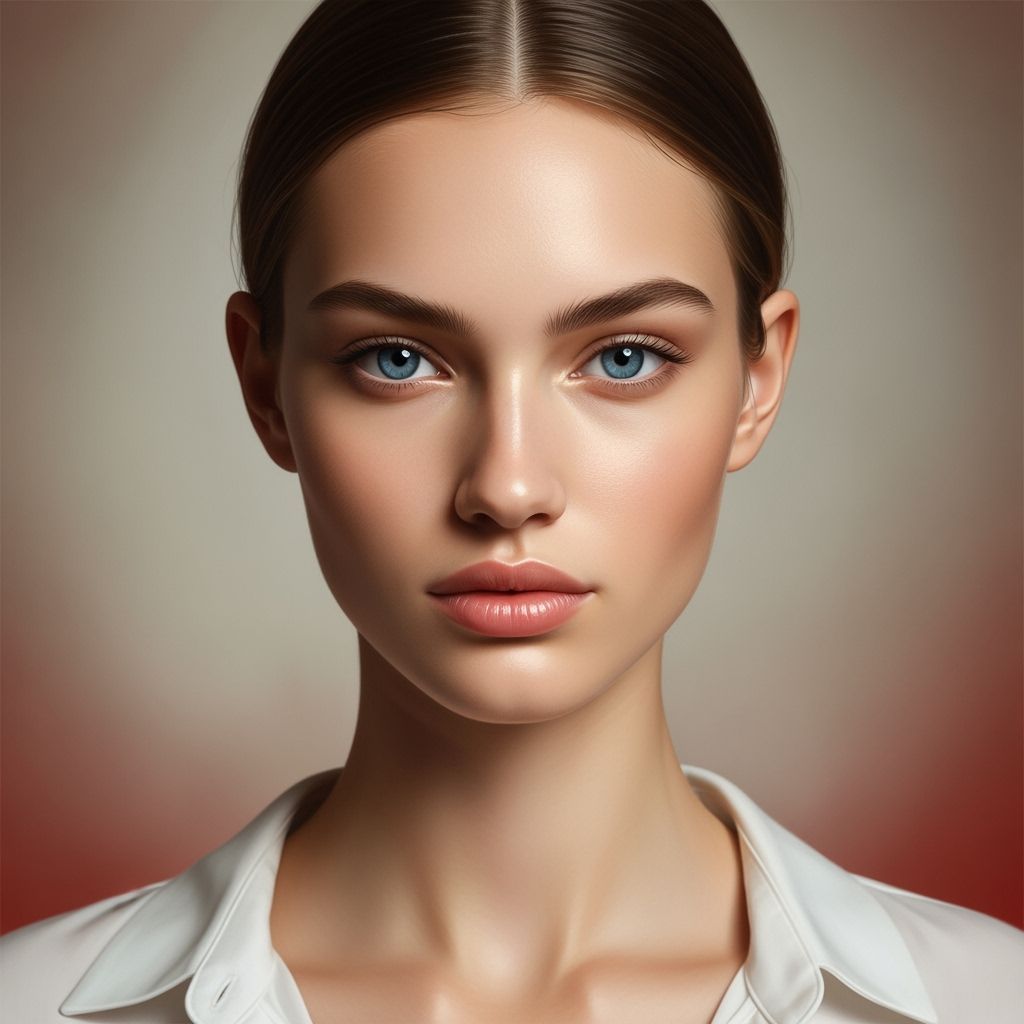 Striking Portrait of Woman in Realistic Style