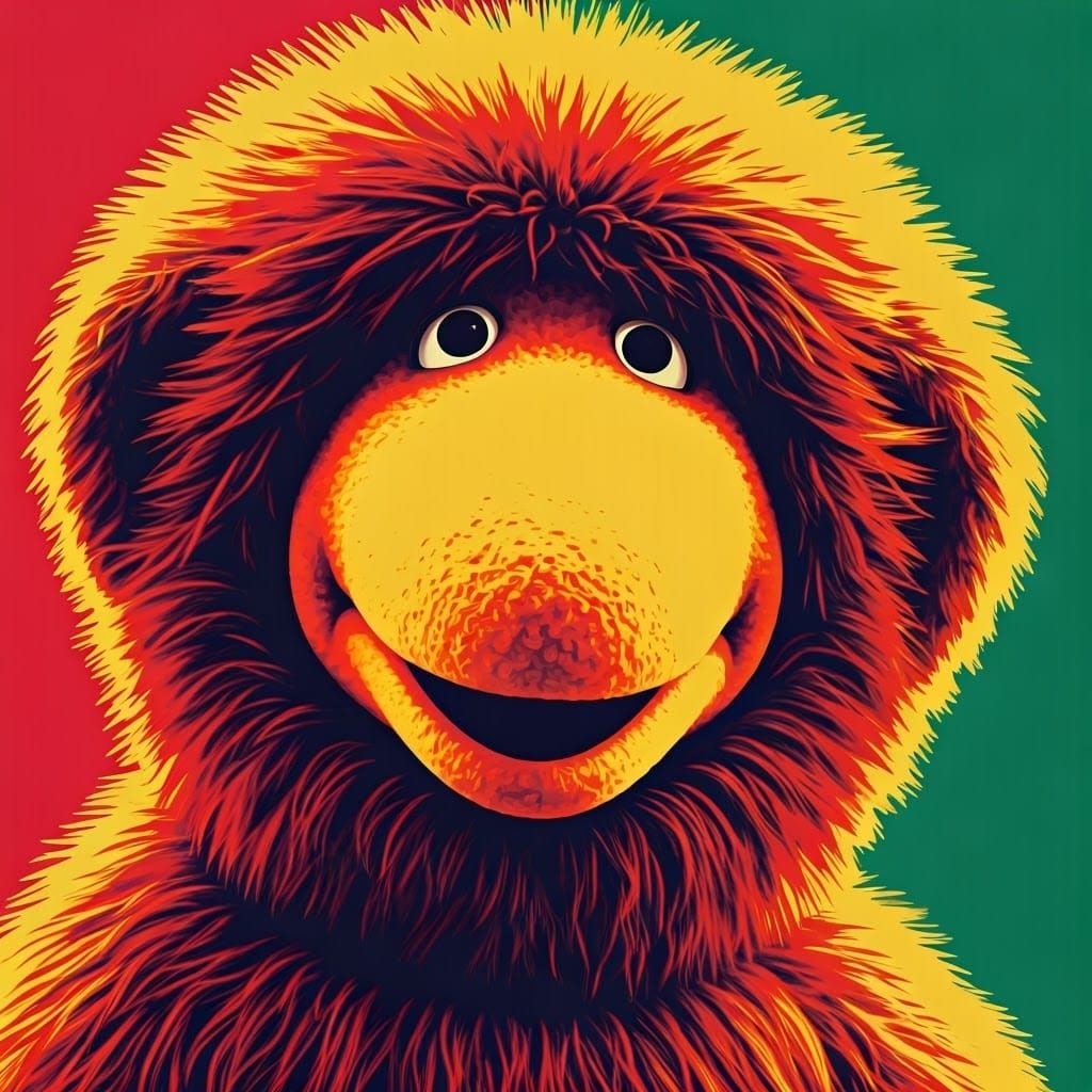 Pop Art Wombles Prints in Vibrant Color