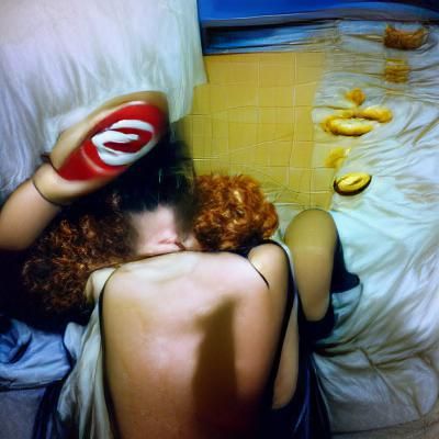 Intimate Portrait in Nan Goldin Style
