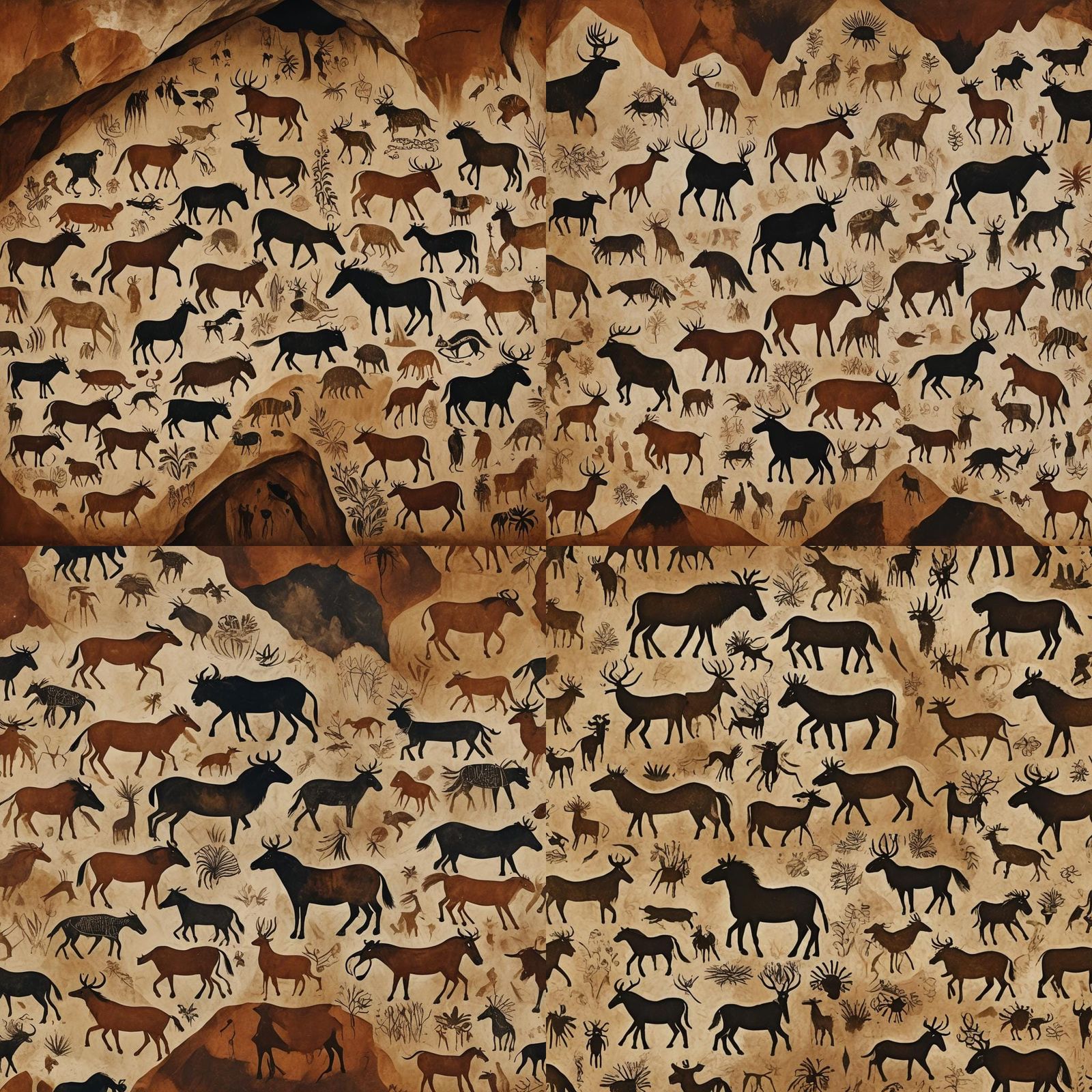 AI-Generated Cave Painting