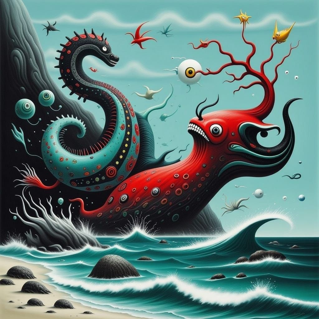 Majestic Kraken Rising from the Sea