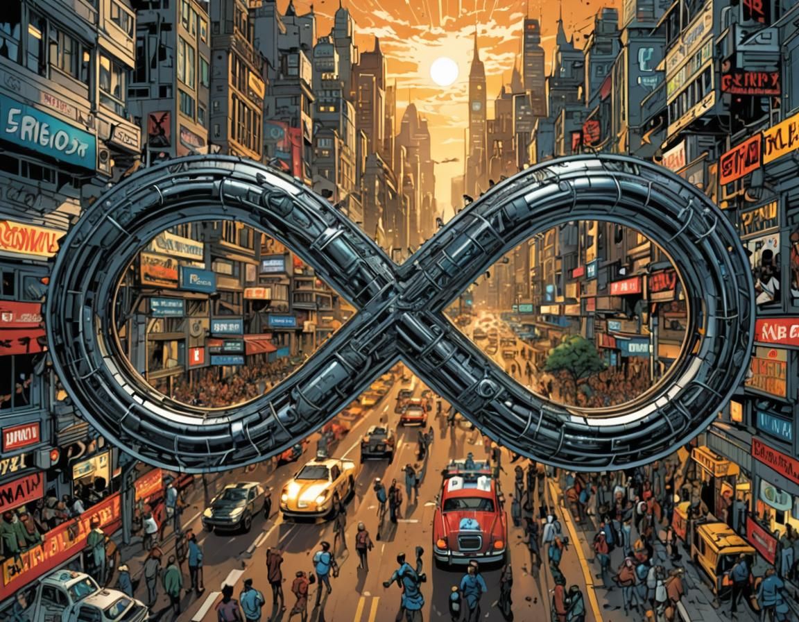 Formula 1 Car as Comic Book Art