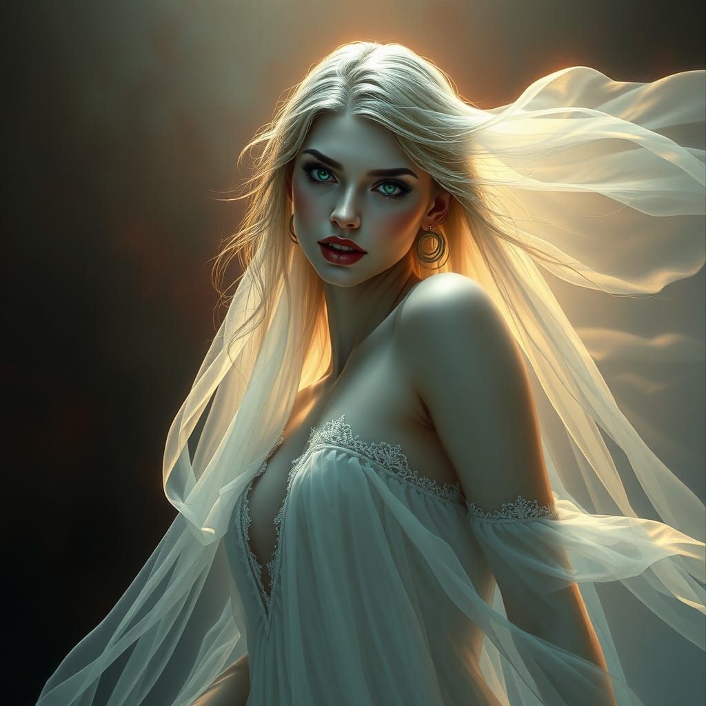 Vampire Siren in Ethereal, Velvet Night